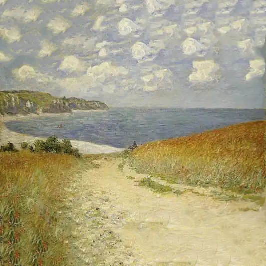 Claude Monet Gemälde - Weg im Weizen bei Pourville